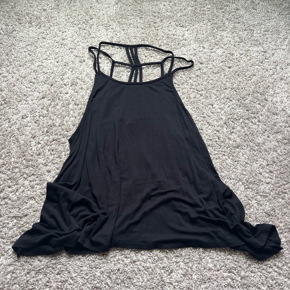 Black Strappy Women's Top